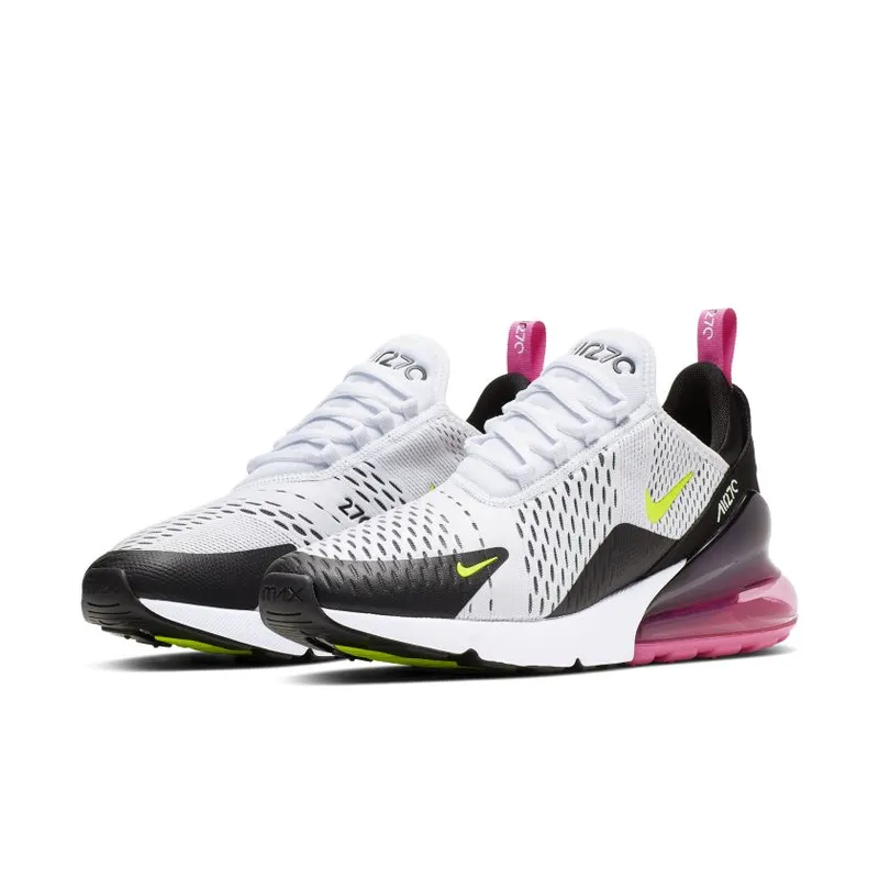 Nike Air Max 270 White Black Fuchsia Volt White/Black-Laser Fuchsia-Volt (AH8050-109)