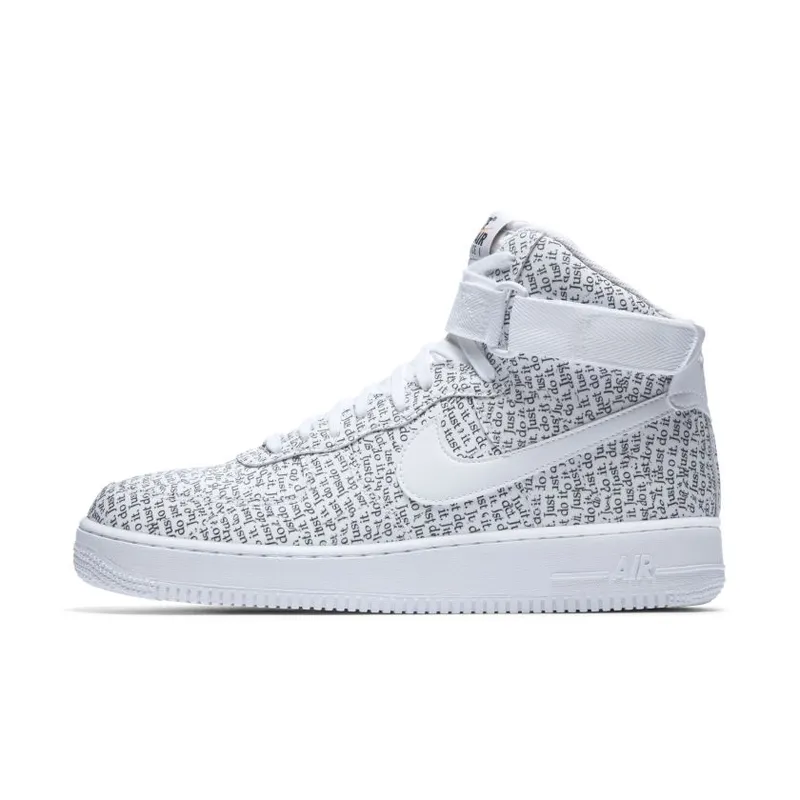 Nike Air Force 1 High Just Do It Pack White Black White/White-Black-White (AQ9648-100)
