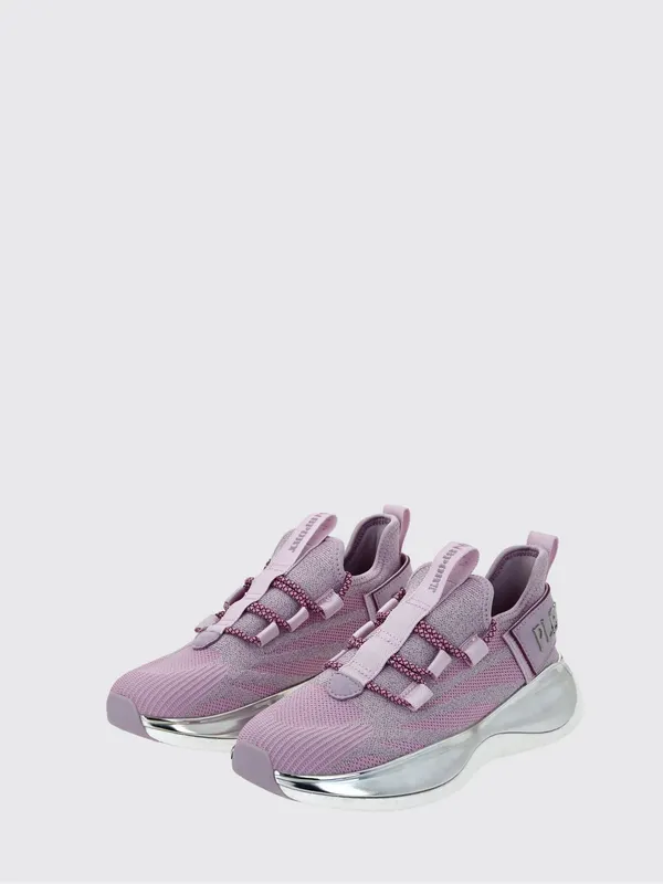 Plein Sport The Iron Tiger Gen. X.02 Knit Sneakers with a Chunky Sole Lilac (SACSUSC0429STE003N30)