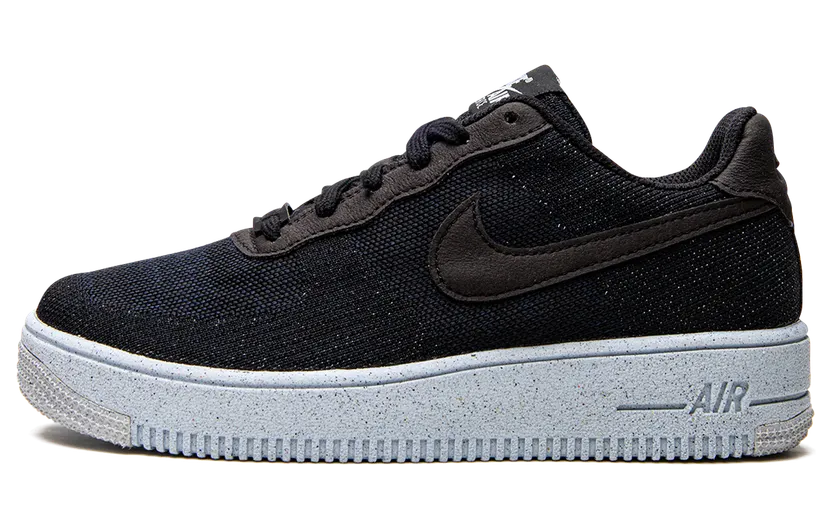 Nike Air Force 1 Crater Flyknit Zwart – “Black / Black / Chambray Blue” (DH3375-001)
