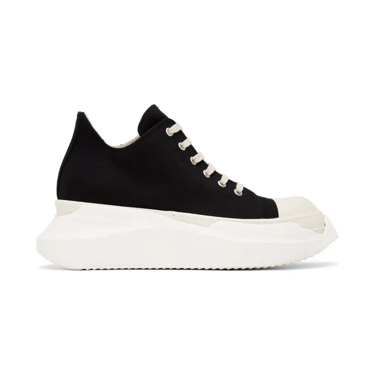 Rick Owens Drkshdw Black Abstract Low-Top Sneakers (DU02B4842 DQ)