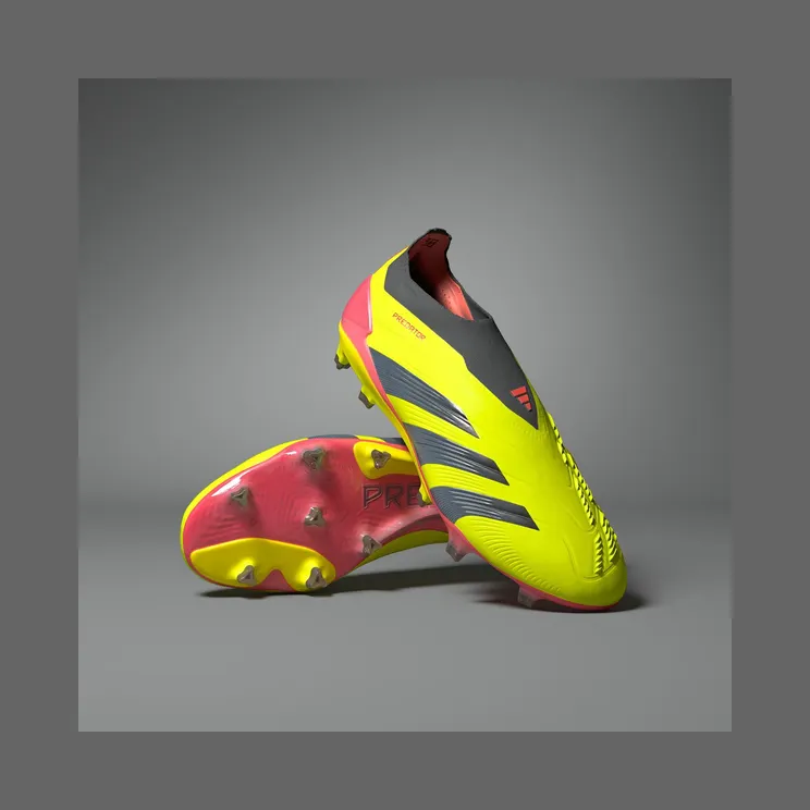 adidas Predator 24 Elite Laceless FG Team Solar Yellow Core Black Solar Red (IE2366)