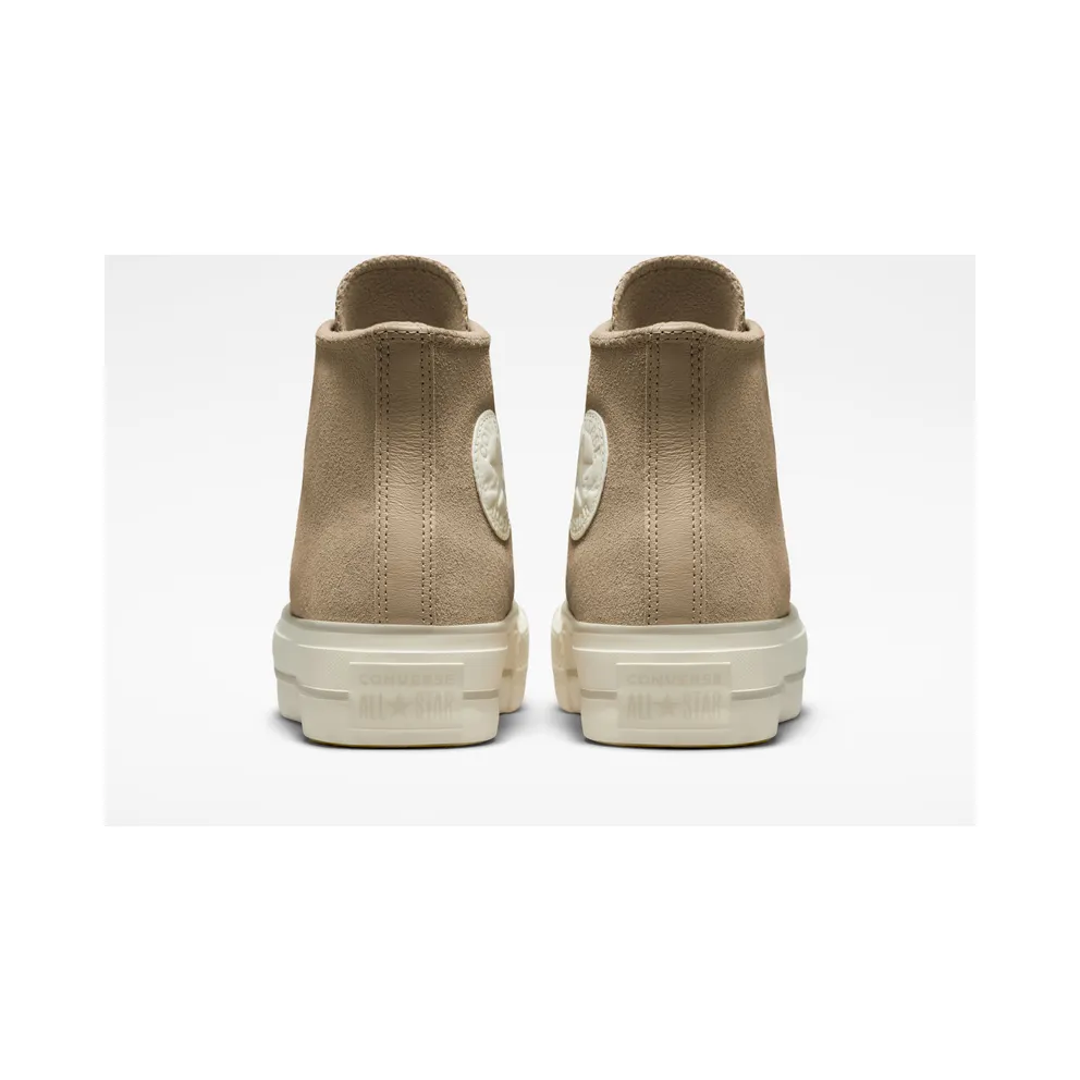 Converse Chuck Taylor All Star Lift Platform Suede Nomad Khaki/desert Sand/egret