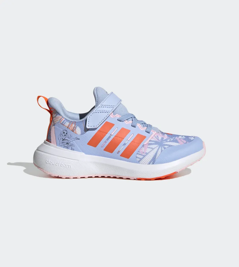 adidas adidas x Disney FortaRun 2.0 Moana Cloudfoam met Elastische Veters en Klittenband Blue Dawn / Semi Impact Orange / Cloud White (HP8999)