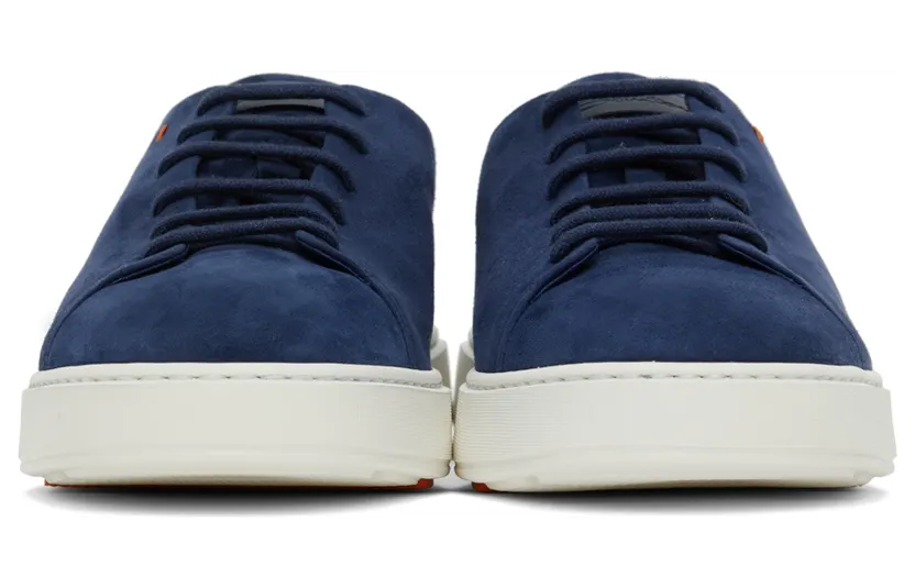 Santoni Blue Suede Sneakers (MBCD21640BARTVSFU57) (2)