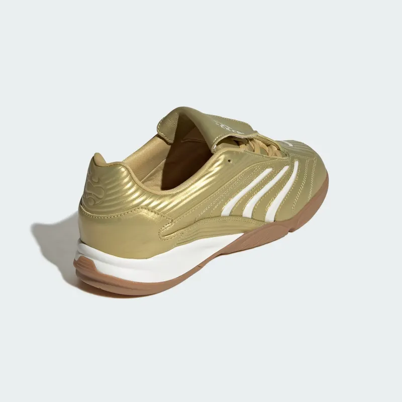 Adidas PREDATOR SALA Shoes Gold Metallic / Core White / Gum (IH7019)