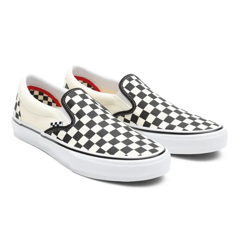VANS Checkerboard Slip-on Skateschoenen White (VN0A5FCAAUH)