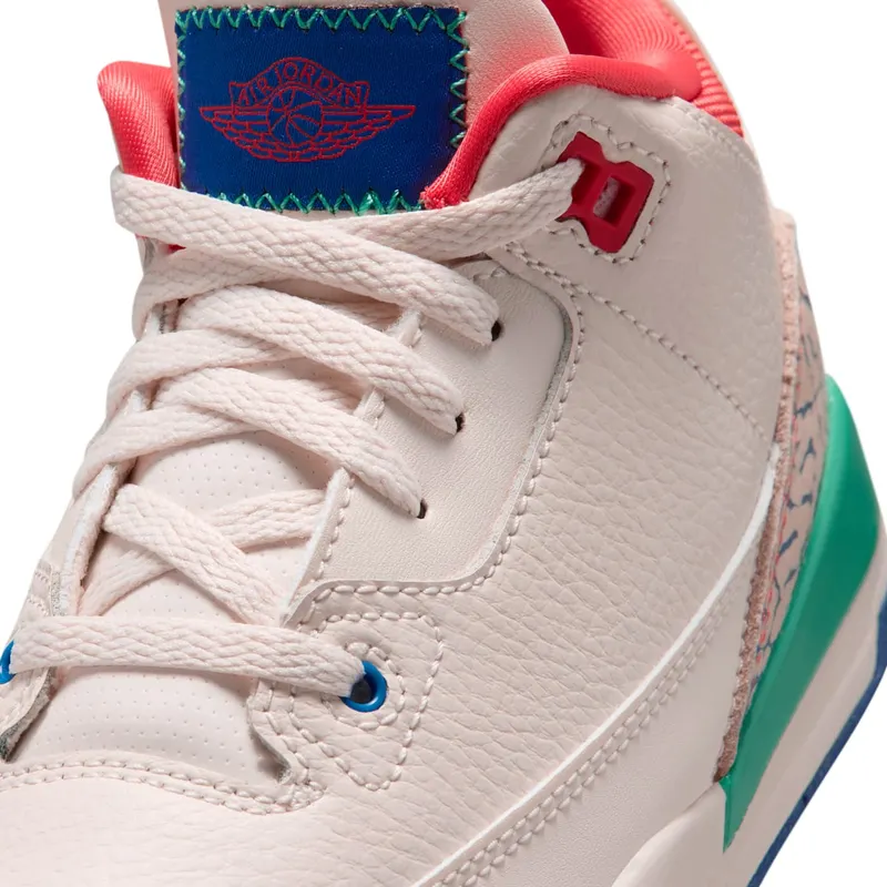 Air Jordan Three Chalk / Track Red / True Blue (IO2074-100)
