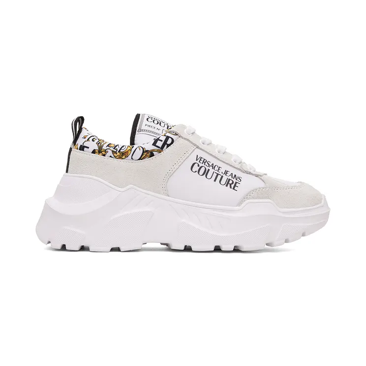 Versace Jeans Couture White Speedtrack Sneakers (E73YA3SC1EZP140)