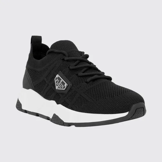 Philipp plein Low-Top Technical Mesh Sneakers with Elasticized Ankle Black (UAFSUSC1076PTE003N02)