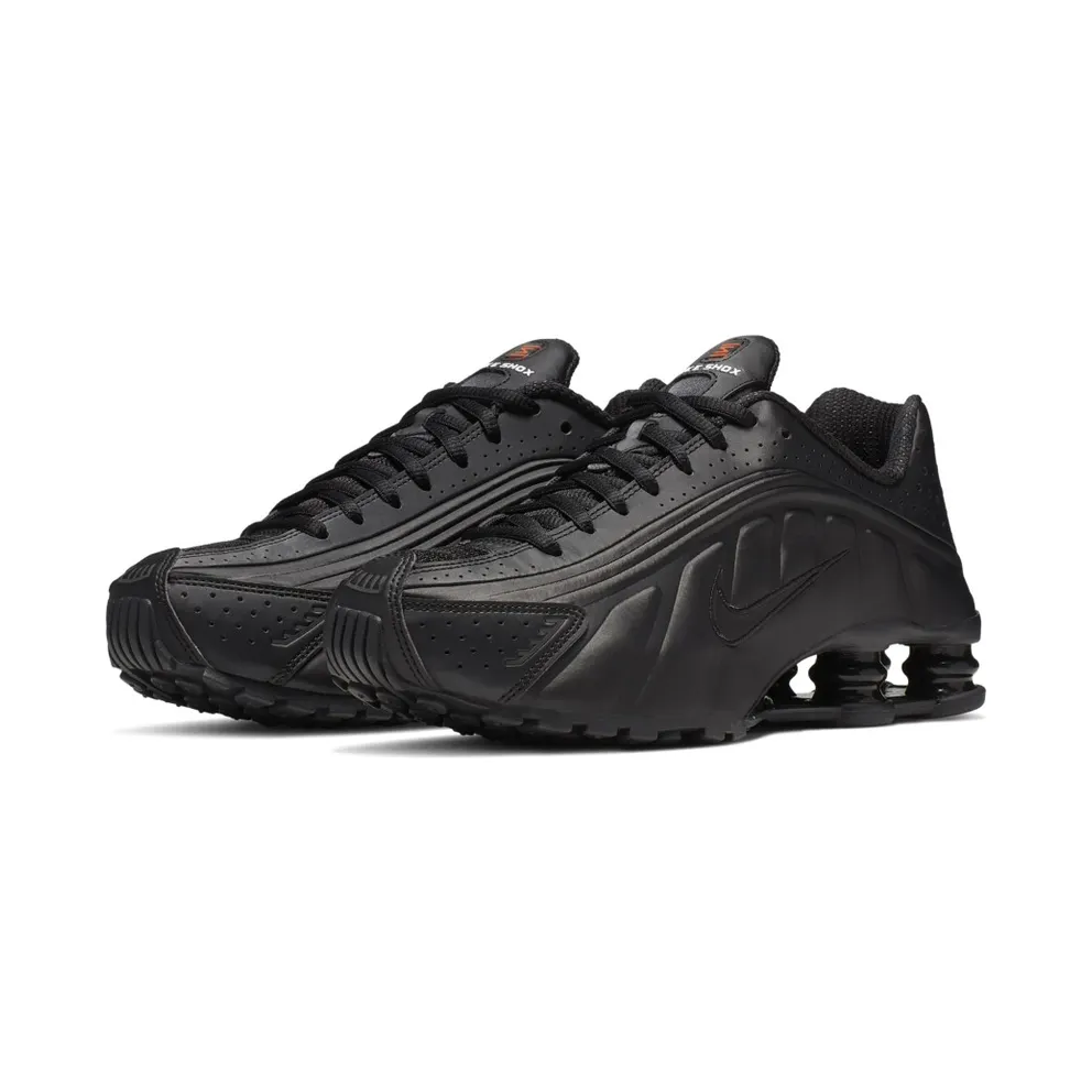 Nike Womens Shox R4 Black Max Orange (2019) (AR3565-004)