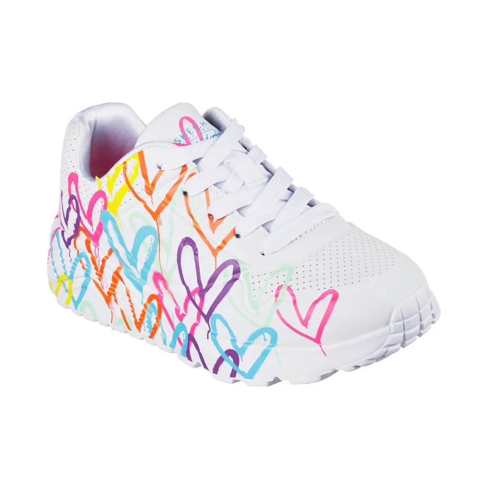 Skechers JGoldcrown: UNO Lite – Spread the Love Sneaker White