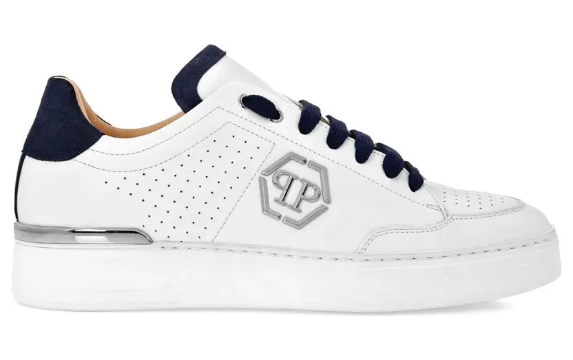 Philipp Plein Sneakers mit Logo-Schild – Weiß (SADSUSC0537PLE022N)