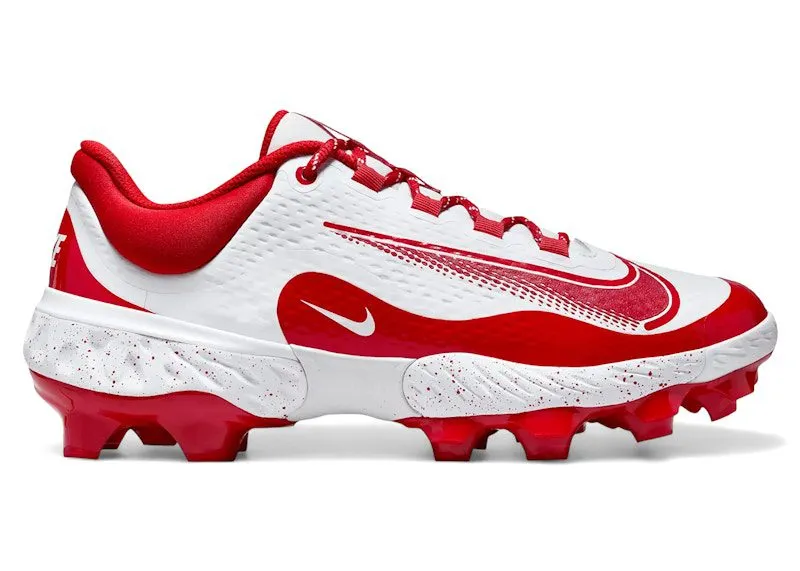 Nike Alpha Huarache Elite 4 Low MCS White Pure Platinum University Red (FD6255-102)