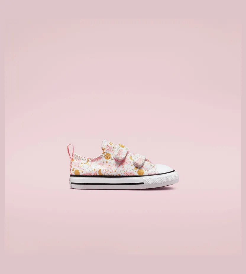 Converse Constellations Easy-On Chuck Taylor All Star Wit/storm Pink/goud (772223C)