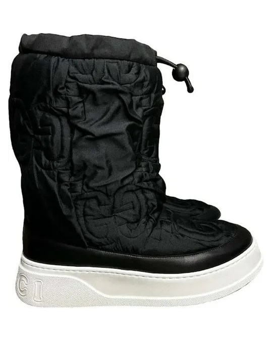 Gucci Cloth Boots Black (721104 FAAWE 1164)