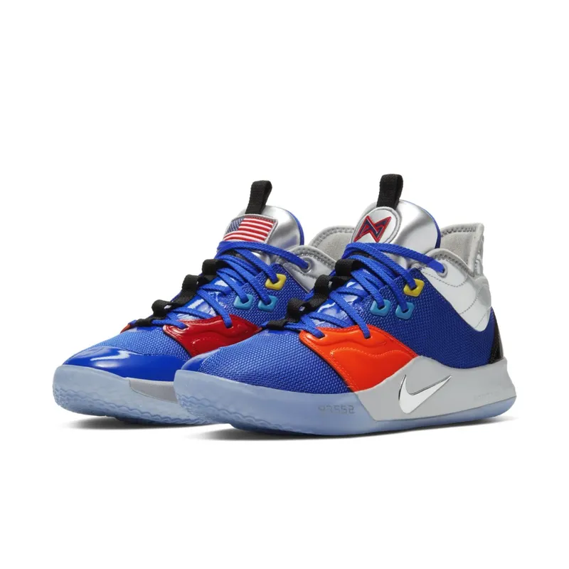 Nike PG 3 NASA Apollo 14 Royal/Silver-Orange-Red (CI2666-400)