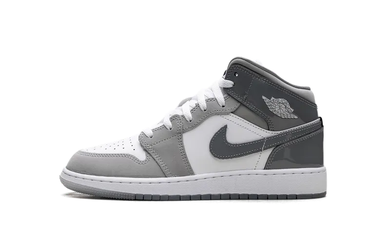 Jordan 1 Mid GS “White Medium Cool Grey” (HF3193-100)