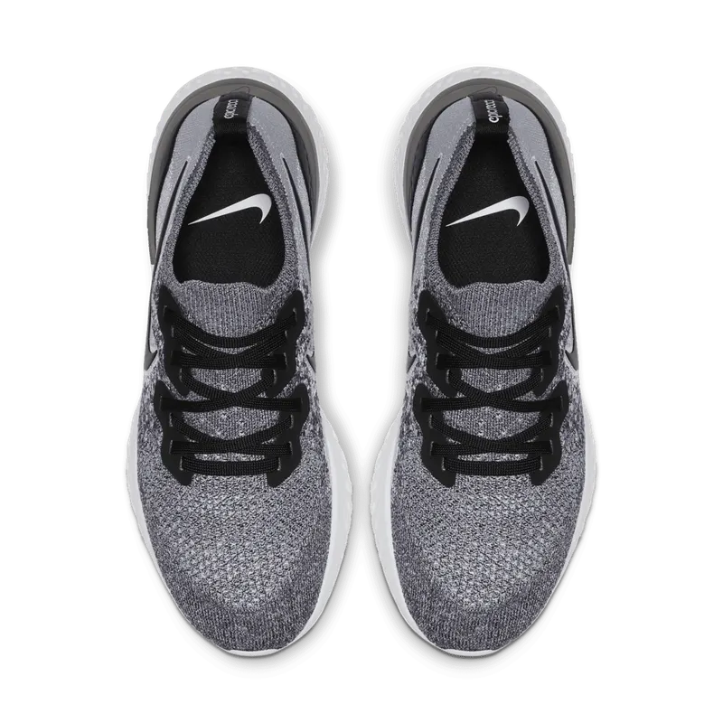 Nike Epic React Flyknit 2 White Pure Platinum (W) White/Pure Platinum/Black (BQ8927-102)