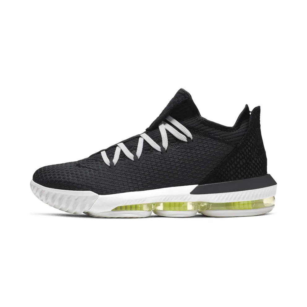 Nike LeBron 16 Low Black Volt Glow Black/Black-Summit White-Volt Glow (CI2668-004)