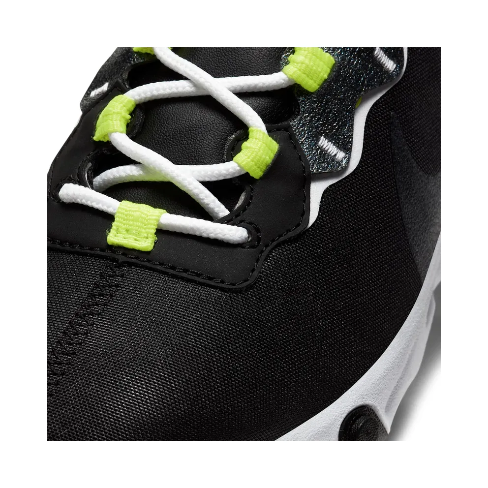 Nike React Element 55 Black Lemon Venom (W) Black/Lemon Venom-White (CN3591-001)