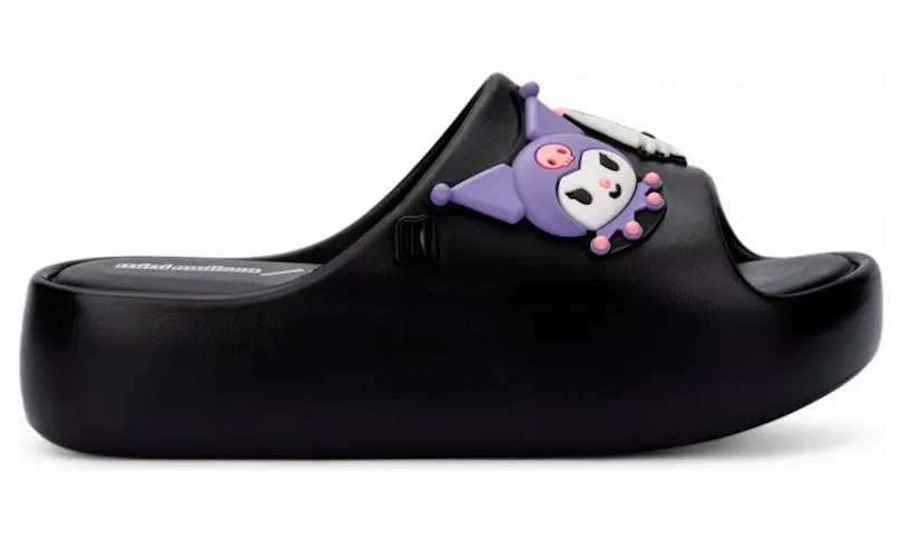 Melissa Mini Melissa Free Platform Slide Hello Kitty and Friends Black (37875-BS338)