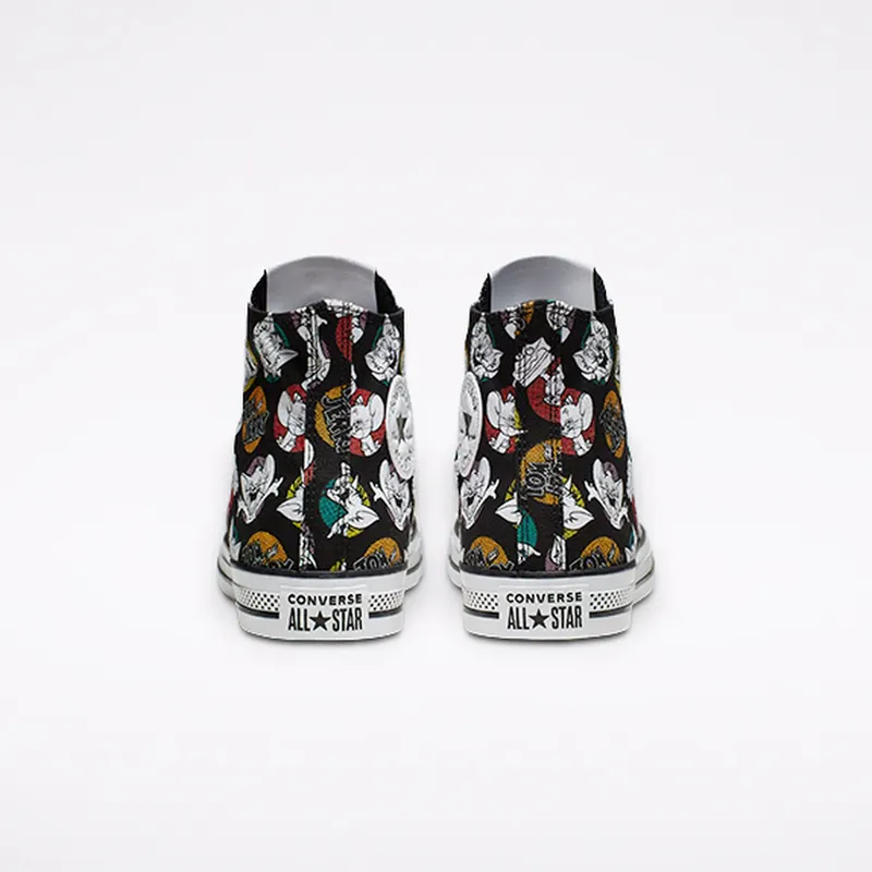 Converse Chuck Taylor All-Star Hi Tom and Jerry Black Black/Multi-White (165733C)