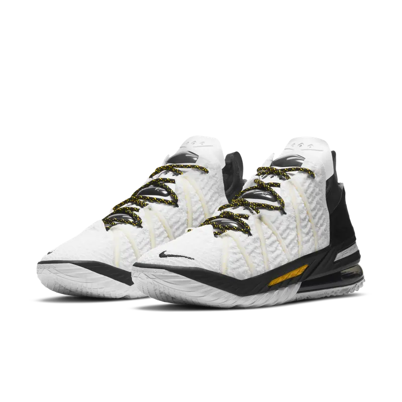 LeBron 18’White/Black/Gold’Basketbalschoen White (CQ9283-100)