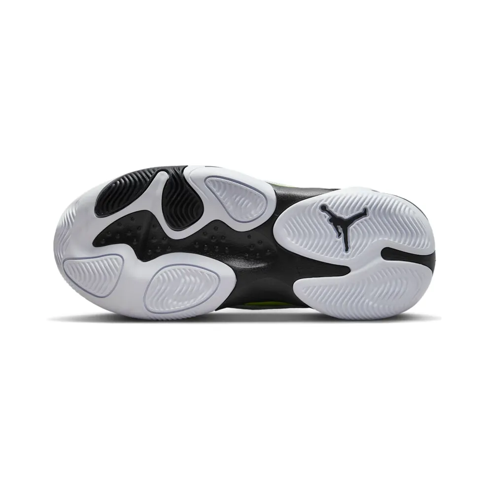 Jordan Max Aura 4 GS “Platinum Tint Volt Blue Tint Black” (DV3175-017)