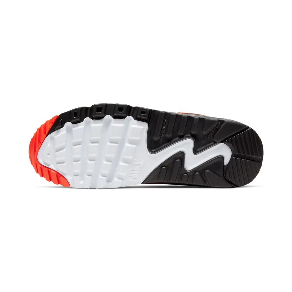Nike Air Max 90 White Yellow Black Crimson (GS) White/Chrome Yellow-Black-Bright Crimson (833412-120)