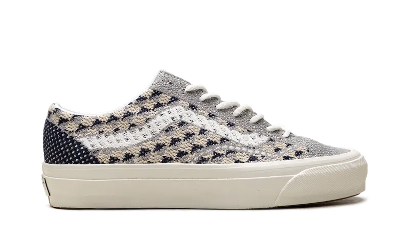 Vans Premium Old Skool “Knit Pack – Geo Check Frost Grey” (VN000EFK85T)