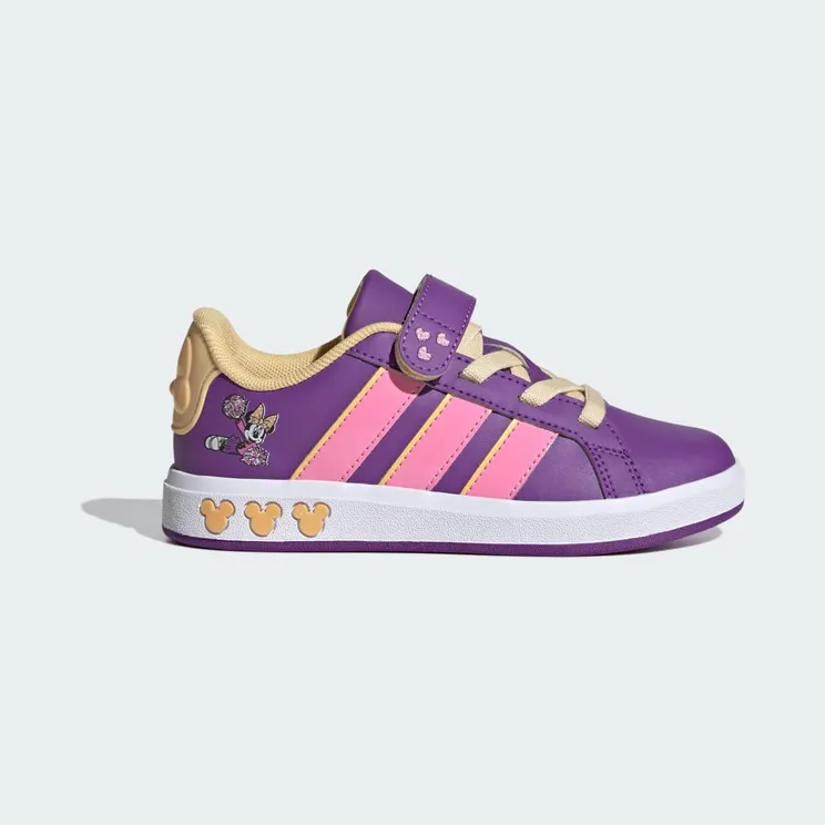 adidas Disney Minnie Mouse Grand Court “Active Purple / St Tropic Bloom / Cloud White” (JS2347)