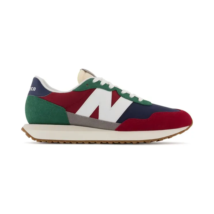 New Balance Burgundy & Green 237V1 Sneakers (MS237EA)