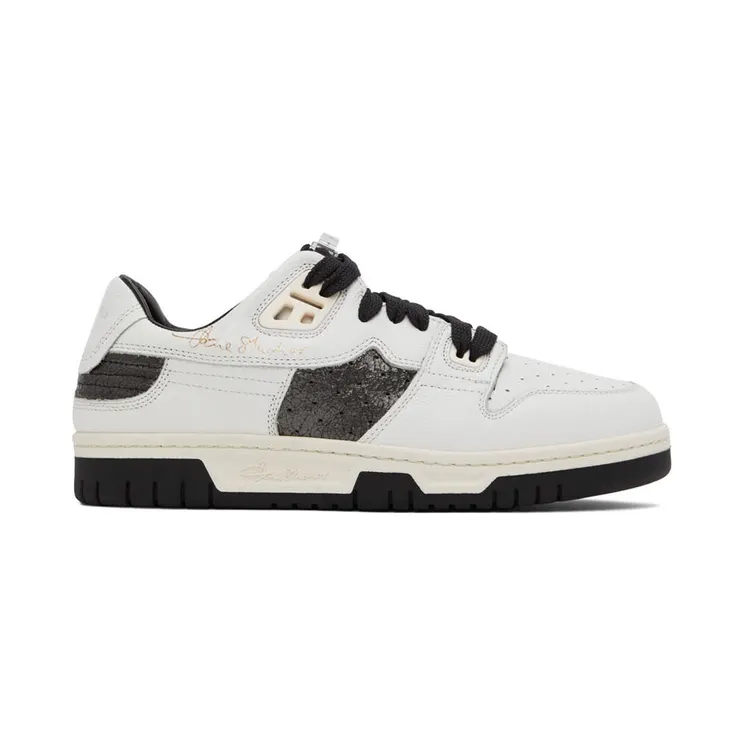 Acne Studios White & Green Low Top Sneakers (BD0190-)
