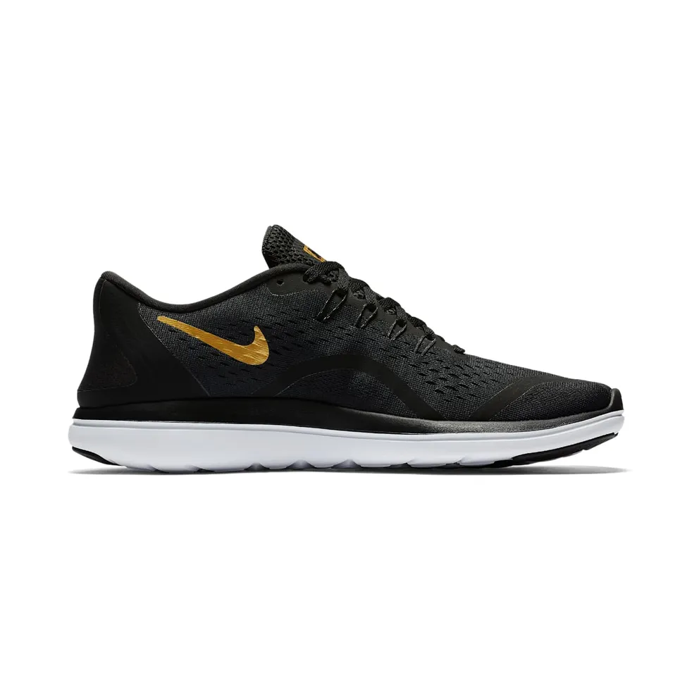 Nike Flex 2017 Rn Black/Metallic Gold-White (898457-011)