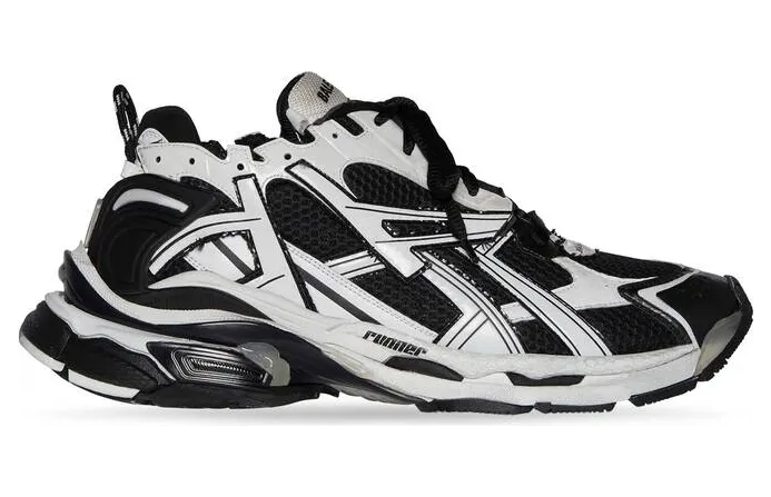 Balenciaga Runner White Black White (677403W3RB29010)