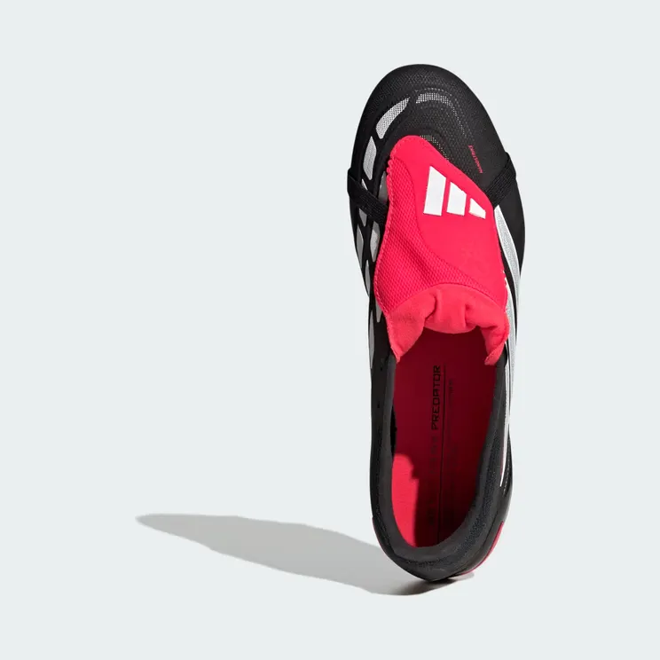 adidas Predator League Fold-over Tongue Firm Ground Football Boots “Core Black / Cloud White / Lucid Red” (JS0425)