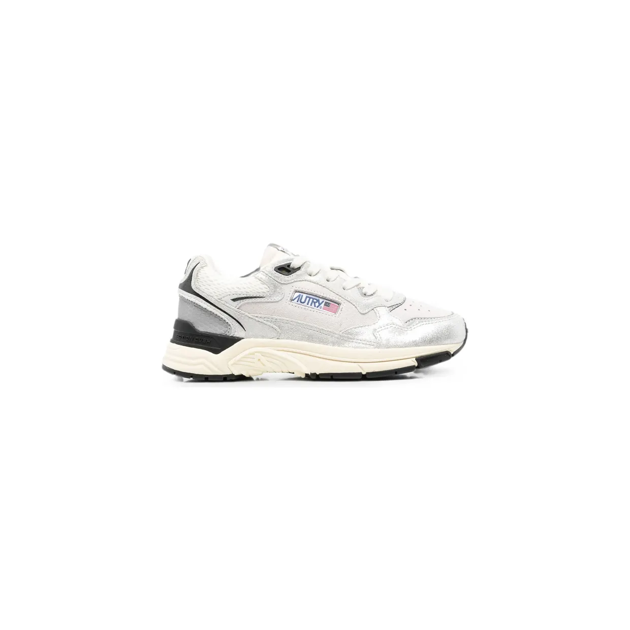 Autry Hyperway Panelled Leather “Silver/Neutrals” (HYLW BF01)
