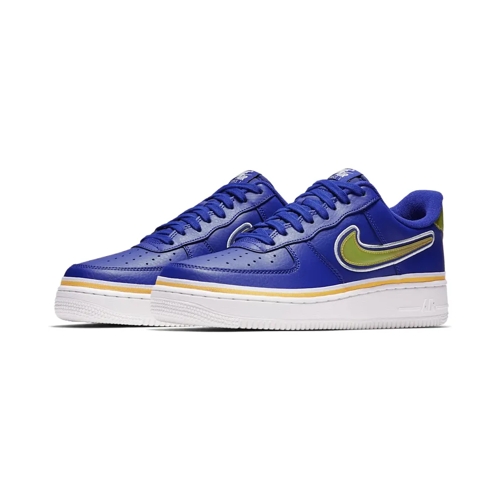 Nike Air Force 1 Low Sport NBA Deep Royal University Gold Deep Royal/University Gold-Off White (AJ7748-400)