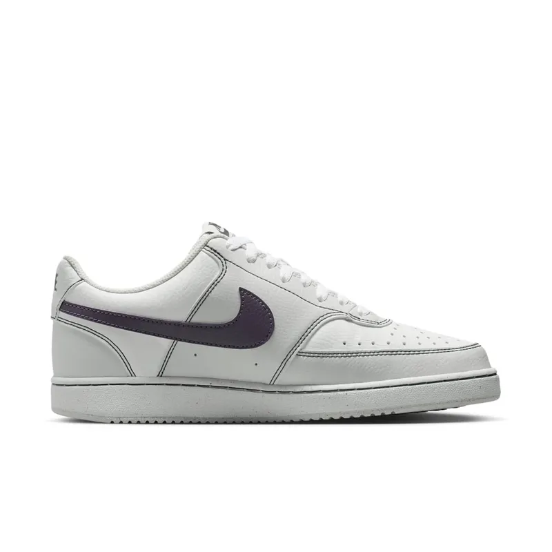 Nike Court Vision Low Next Nature CS Vast Grey White Dark Raisin (IO9552-001)