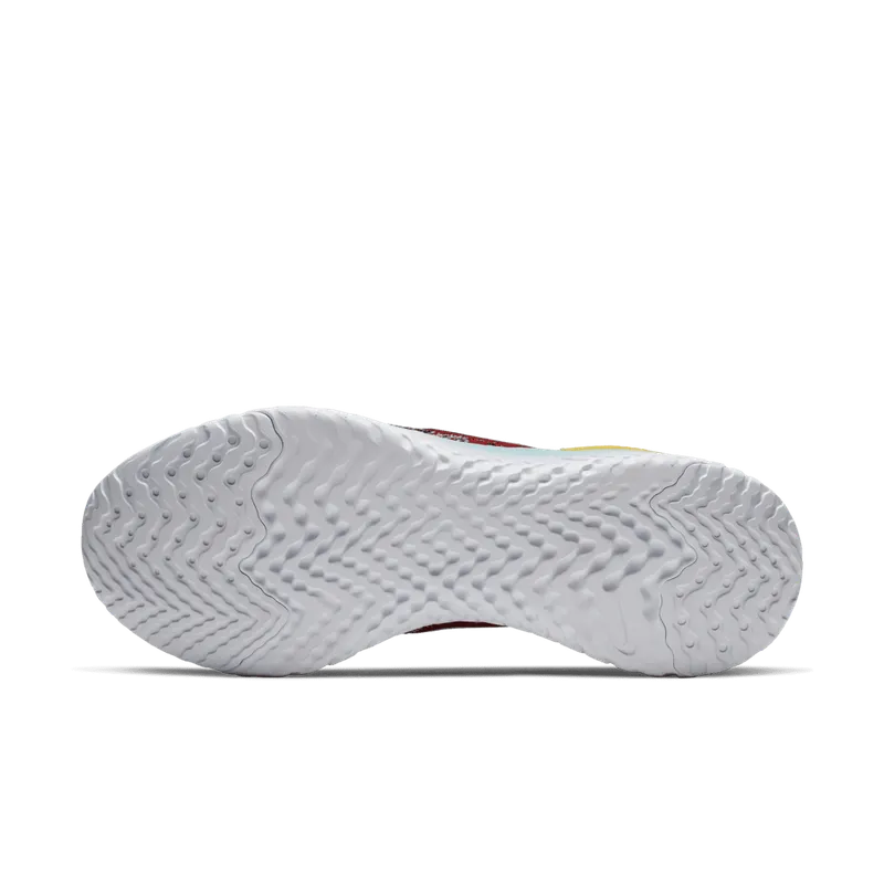 Nike Epic React Flyknit 2 Black Hyper Jade University Red Black/Black-Hyper Jade-University Red-Hyper Grape-Amarillo (BQ8928-007)