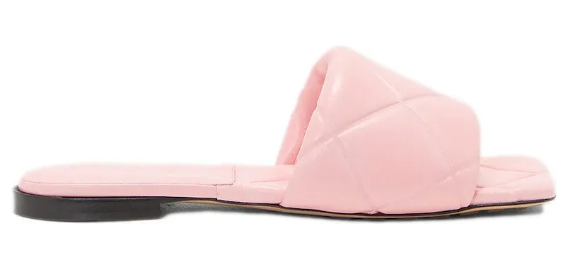 Bottega Veneta Lido Flat Sandal Pink (639940VBP305657)
