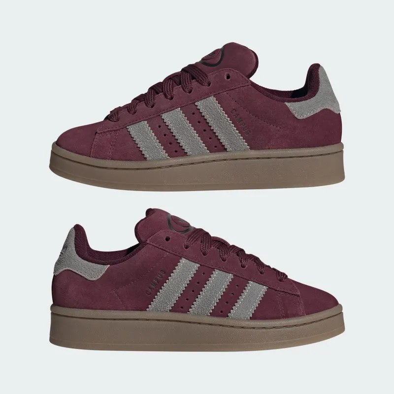Adidas CAMPUS 00s Shoes Maroon / Khaki Three / Gum (KI9410)