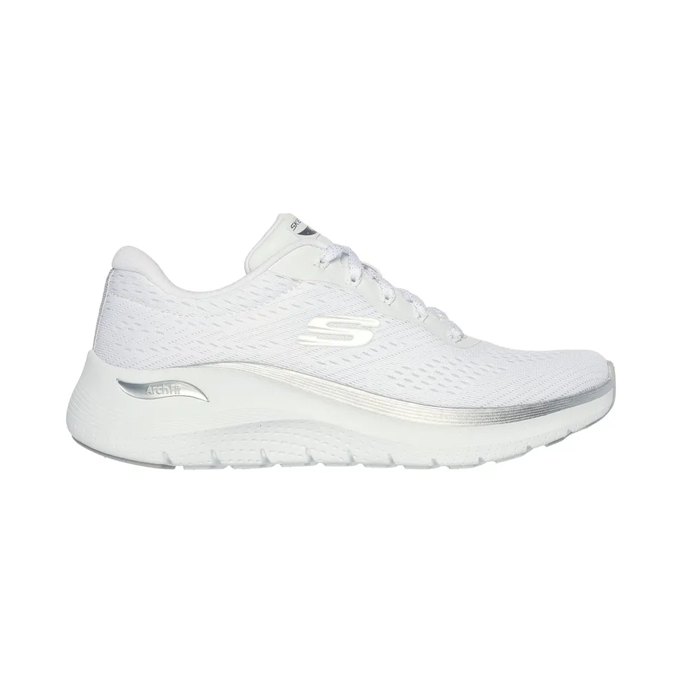 Skechers Arch Fit 2.0 – Glow The Distance Sneaker Weiß/Silber
