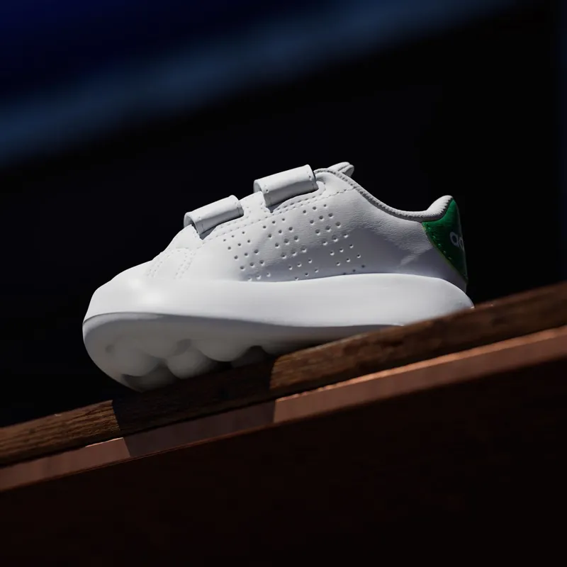 adidas Advantage Kids Cloud White / Cloud White / Green (ID5286)