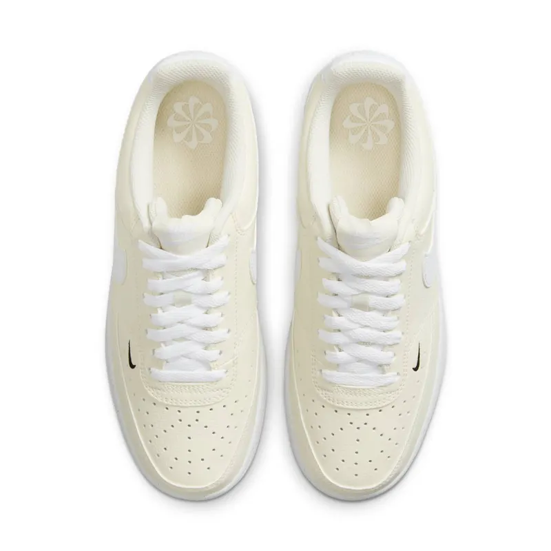 Nike Court Vision Low Next Nature White Black Pale Ivory (FV9952-100)