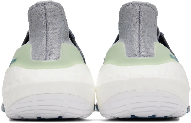 Adidas Ultraboost 22 Halo Silver / Shadow Navy / Linen Green (GX9158)