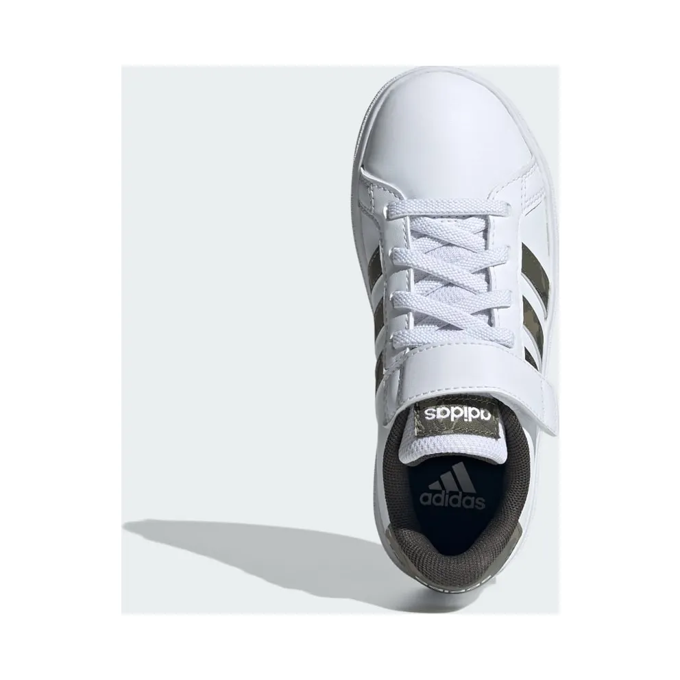 adidas Grand Court 2.0 Kids Cloud White / Olive Strata / Shadow Olive (IG1235)