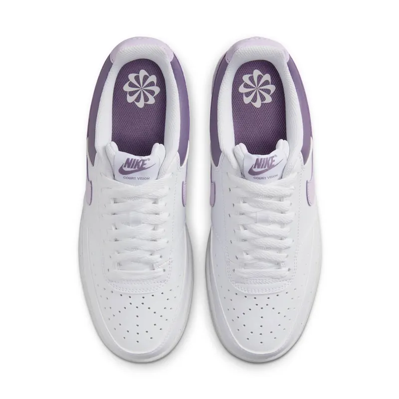 Nike Court Vision Low White Lilac Bloom Daybreak (HF4989-100)