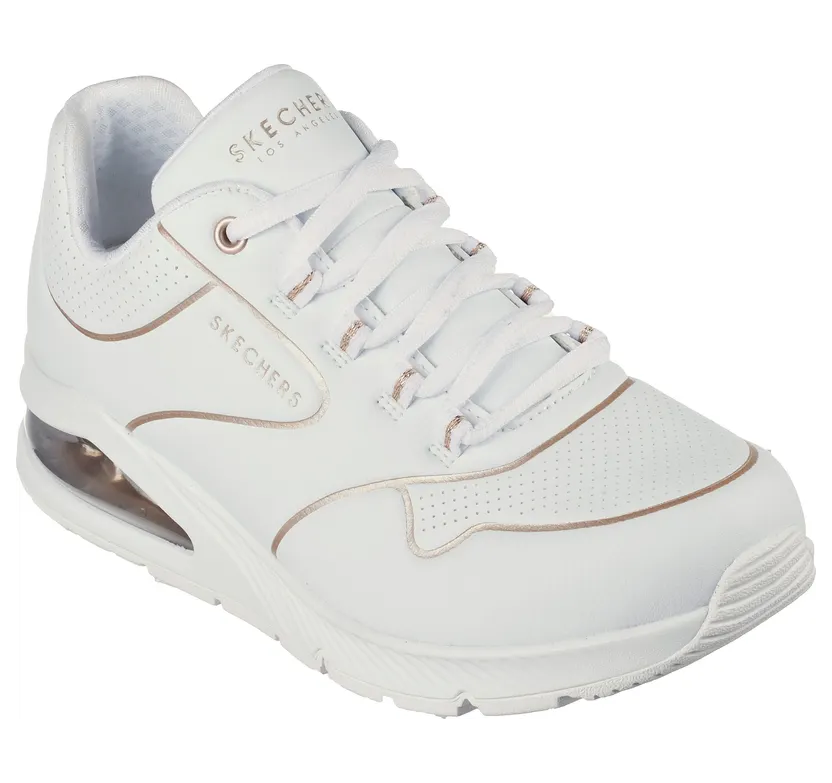 Skechers Uno 2 Golden Trim “White / Gold (155637 Wtgd)” (155637WTGD)